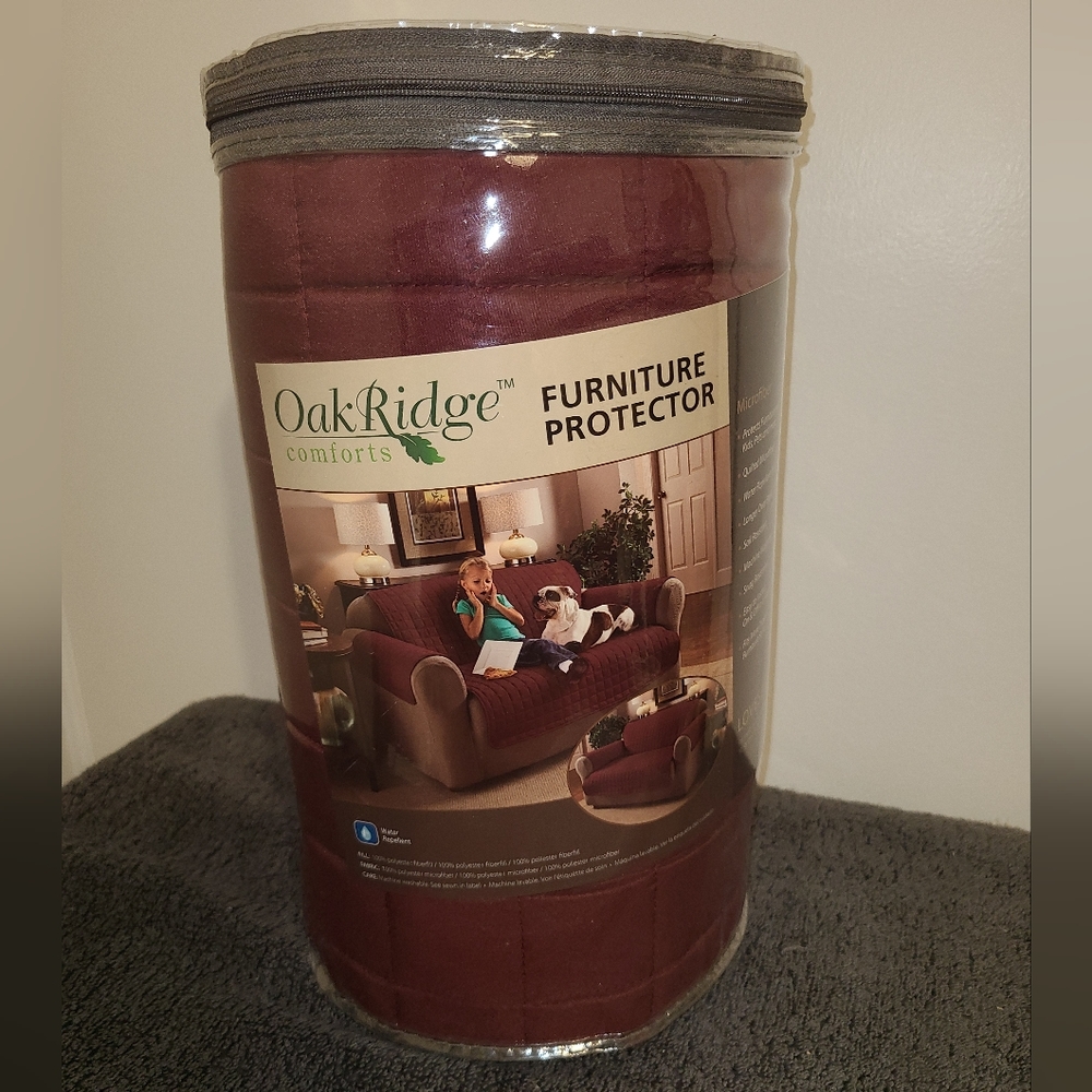 Furniture Protector for Love Seat - Burgundy